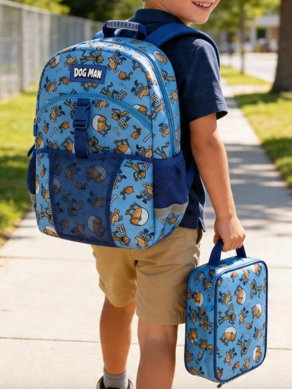 Dog Man Backpack and Lunch Box Set - NWT